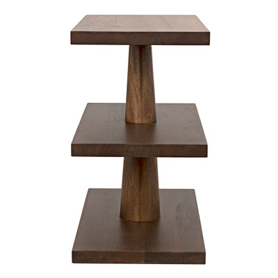 Noir Fatima Side Table - Dark Walnut