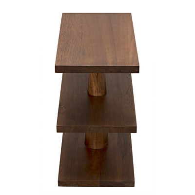 Noir Fatima Side Table - Dark Walnut