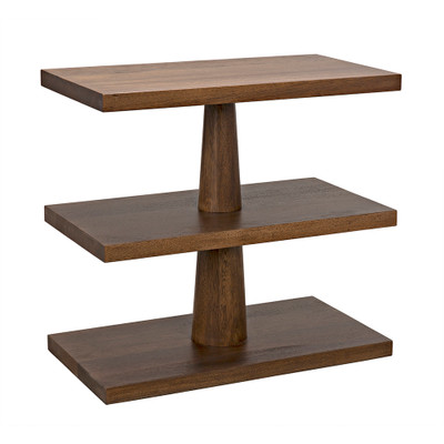 Noir Fatima Side Table - Dark Walnut