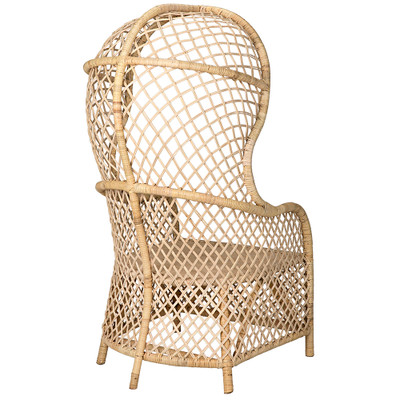 Noir Gigi Chair - Rattan