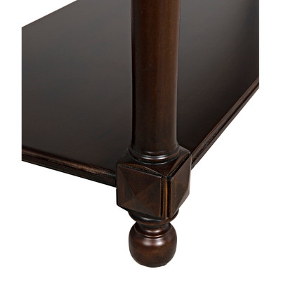Noir Colonial Large Sofa Table - Distressed Brown