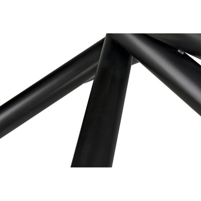 Noir Lex Chandelier - Black Steel