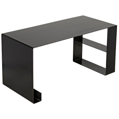 Noir Black Steel Desk