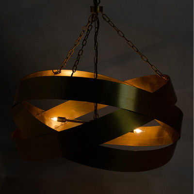 Noir Orion Pendant - Metal With Brass Finish