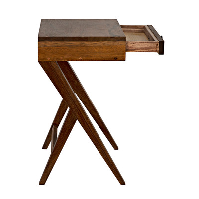 Noir Peter Side Table - Dark Walnut