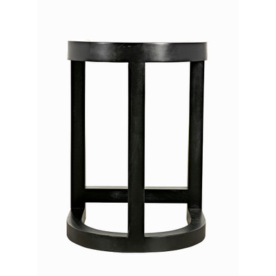 Noir Saddle Counter Stool - Hand Rubbed Black