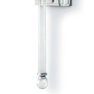 Regina Andrew Crystal Tail Sconce - Polished Nickel