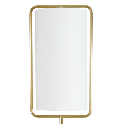 Regina Andrew Geo Rectangle Table Lamp - Natural Brass