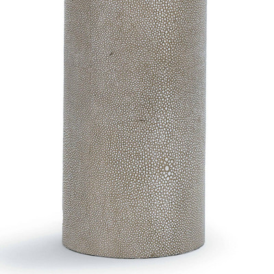 Regina Andrew Harlow Ivory Grey Shagreen Cylinder Table Lamp