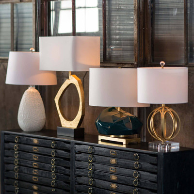 Regina Andrew Manhattan Table Lamp - Gold Leaf