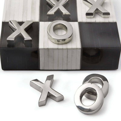 Regina Andrew Tic Tac Toe Flat Board With Nickel Pieces