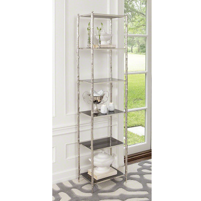 Arbor Etagere - Nickel & Black Granite