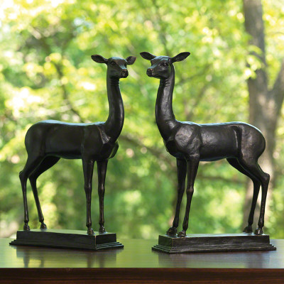 Fawn Sculpture - Lg - Pair