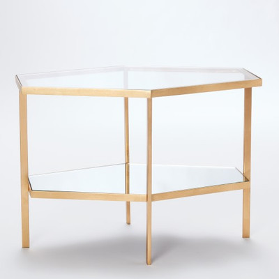 Hexagon Table - Gold - Tall image 1