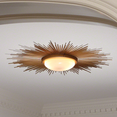 Sunburst Light Fixture - Gold