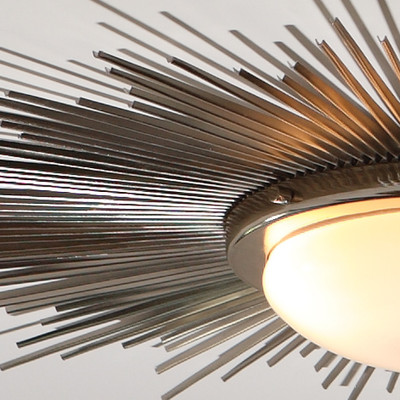 Sunburst Light Fixture - Nickel image 1