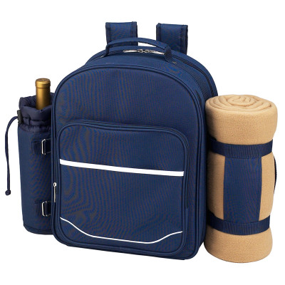 Four Person Backpack with Blanket - Navy image 2