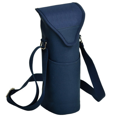 Single Bottle Cooler Tote - Navy image 1