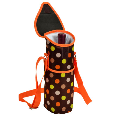 Single Bottle Cooler Tote -  Julia Dot image 2