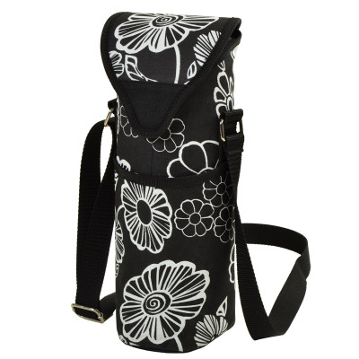 Single Bottle Cooler Tote - Night Bloom image 1