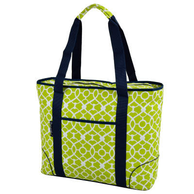 Extra Large Insulated Cooler Tote - Trellis Green image 1
