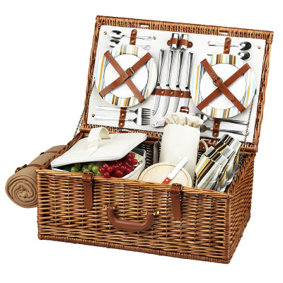 Dorset Picnic Basket for Four with Blanket - Santa Cruz image 1