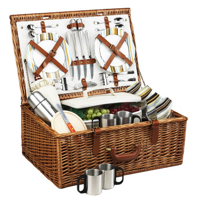 Dorset Basket for 4 w/coffee service - Santa Cruz image 1