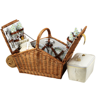 Huntsman Picnic Basket for Four with Blanket - Gazebo image 1