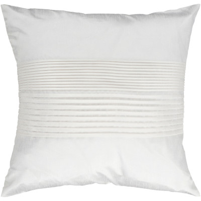 Surya Solid Pleated Pillow - HH017 - 18 x 18 x 4 - Down