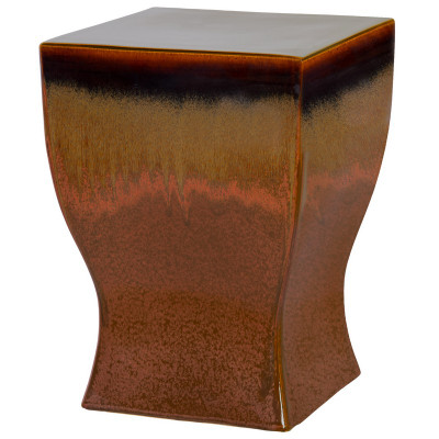 Square Stool - Brown/Copper