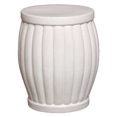 Garden Stool - White - Large