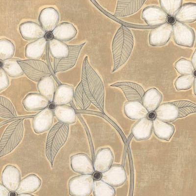 Art Classics White Blossoms on Suede II