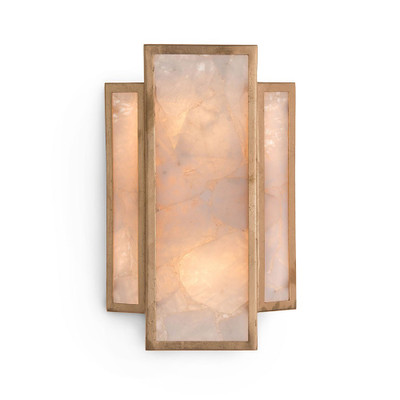 John Richard Calcite Panel Two-Light Wall Sconce