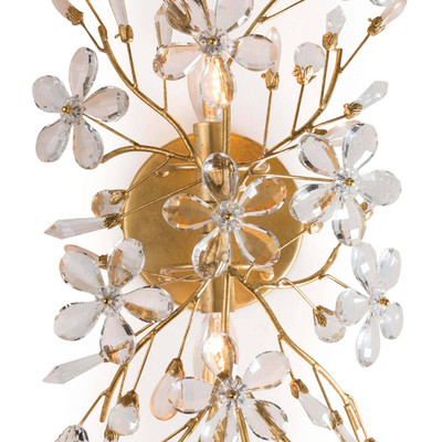 Regina Andrew Cheshire Sconce - Gold Leaf