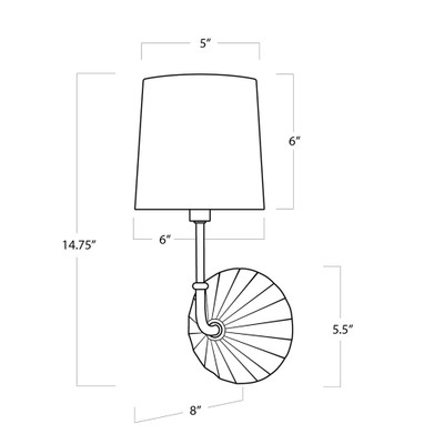 Regina Andrew Parasol Sconce