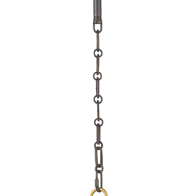 Regina Andrew Otis Pendant Medium - Blackened And Natural Brass