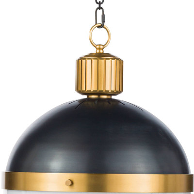 Regina Andrew Otis Pendant Large - Blackened And Natural Brass