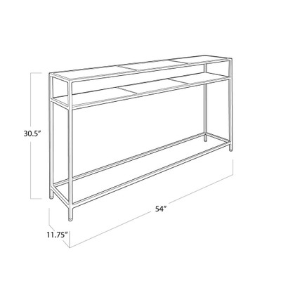 Regina Andrew Echelon Console Table - Natural Brass