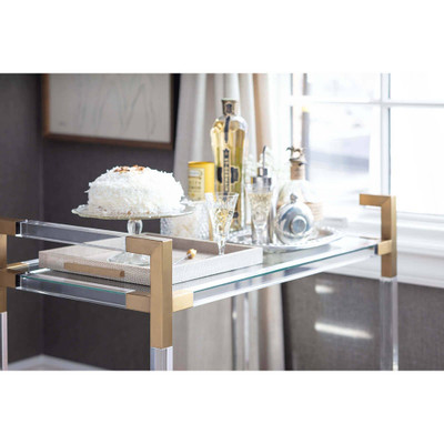 Regina Andrew Americano Bar Cart - Natural Brass