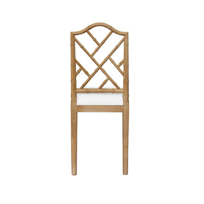 Worlds Away Fairfield Chair - Cerused Oak/Linen