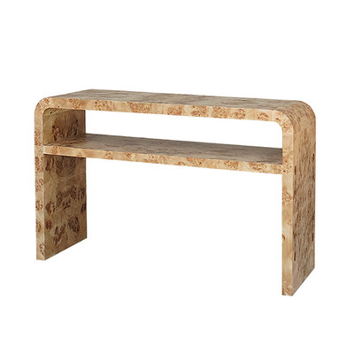 Worlds Away Marshall Console Table - Burl Wood
