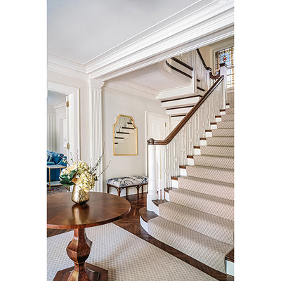 Worlds Away Lenwood Mirror - Gold Leaf (Closeout)