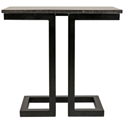 Noir Alonzo Side Table - Night Marble