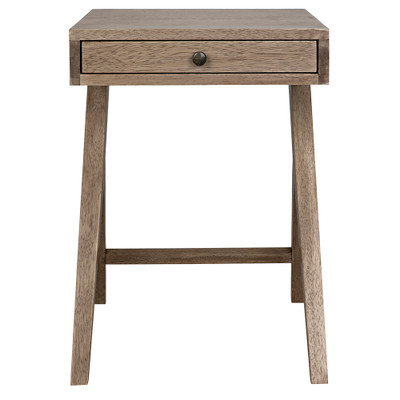 Noir Peter Side Table - Washed Walnut