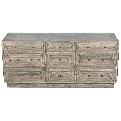 Noir Baram Dresser - Distressed Grey