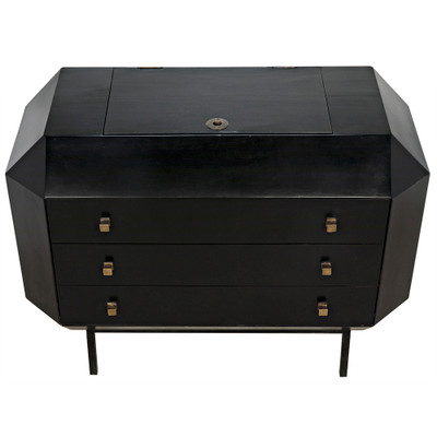 Noir Rhiana Dresser - Hand Rubbed Black