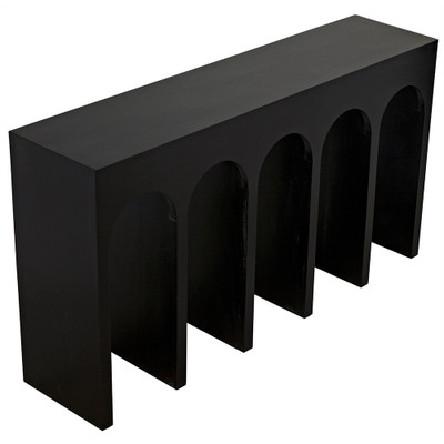 Noir Bridge Console - Hand Rubbed Black