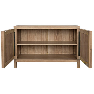 Noir Quadrant 2 Door Sideboard - Washed Walnut