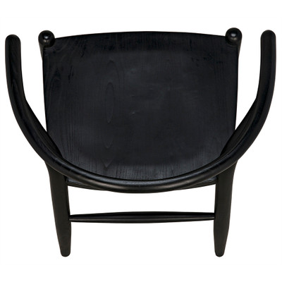 Noir Zola Chair - Charcoal Black