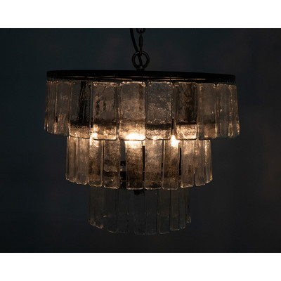 Noir Carnegie Chandelier - Small - Black Steel